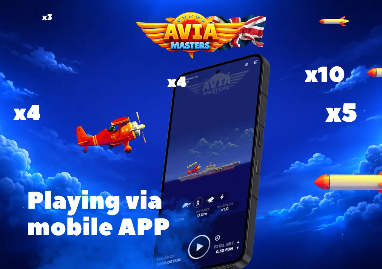 Mobile crash game fast interface