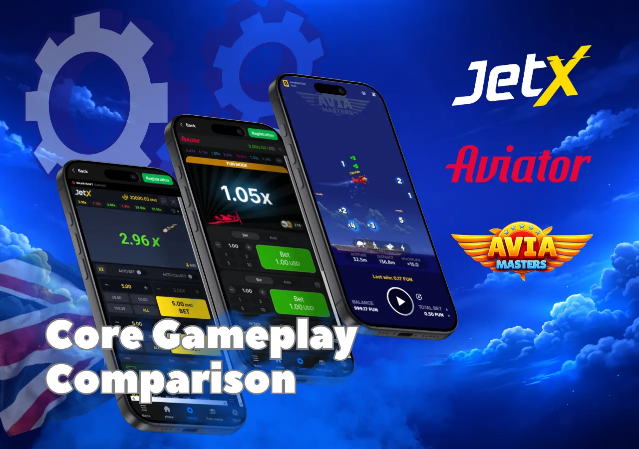 Avia Games interface design differences